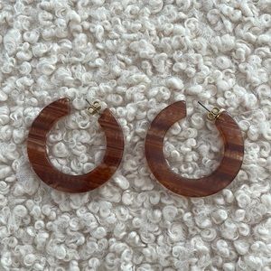 Madewell tortoise earrings